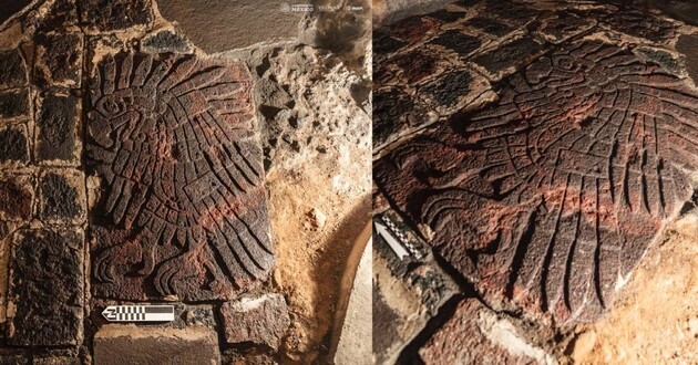 Археологи знайшли в Мексіці барельєф з ацтекськім «золотим орлом» 