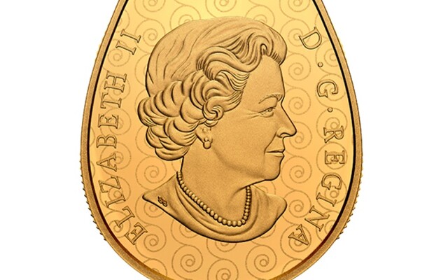 Монетный двор Канады выпустил монету в форме писанки