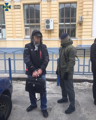 Контррозвідка СБУ на відео показала затримання агента ФСБ Росії