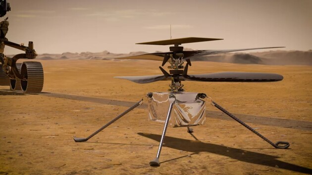 Вертолет NASA передал на Землю первый сигнал с Марса