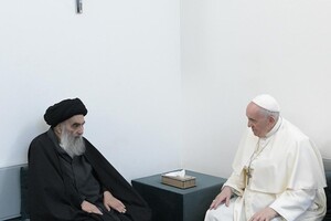 В Іраку відбулася історична зустріч Папи Римського з Великим Аятолою Іраку 