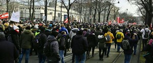 В Стокгольме и Вене прошли антикарантинные протесты