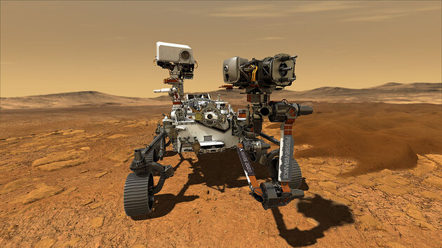 NASA опубликовало звуки передвижения марсохода Perseverance по Марсу