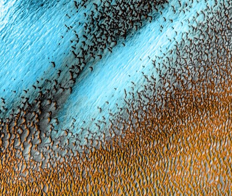 NASA опубликовало снимок «моря дюн» на Марсе