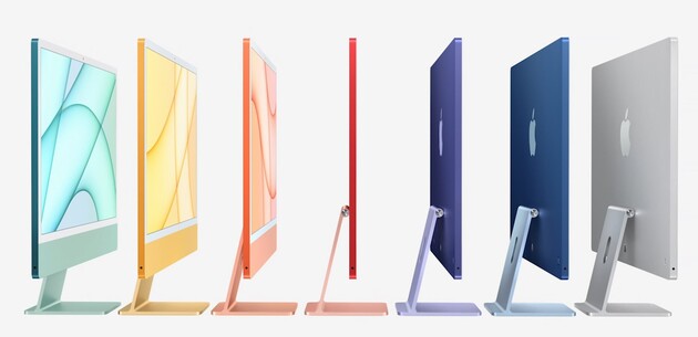 Нові iMac будуть доступні в семи яскравих кольорах 