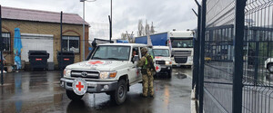 Гумконвой Червоного Хреста доставив до ОРДЛО медикаменти і будматеріали: фоторепортаж 