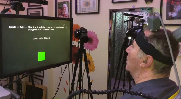 Паралізований чоловік зміг друкувати текст зі швидкістю 90 символів на хвилину