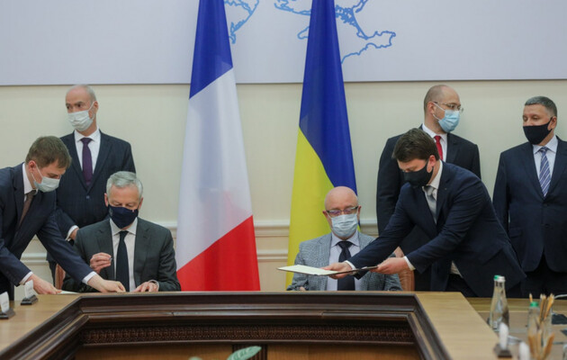 Украина и Франция подписали четыре межправительственных соглашения на 1,3 млрд евро 
