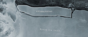 Від антарктичного льодовика відколовся найбільший айсберг у світі 