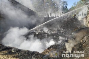 В Киеве загорелся тренировочный центр полиции