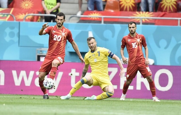 Украина в тяжелом поединке переиграла Северную Македонию на Евро-2020