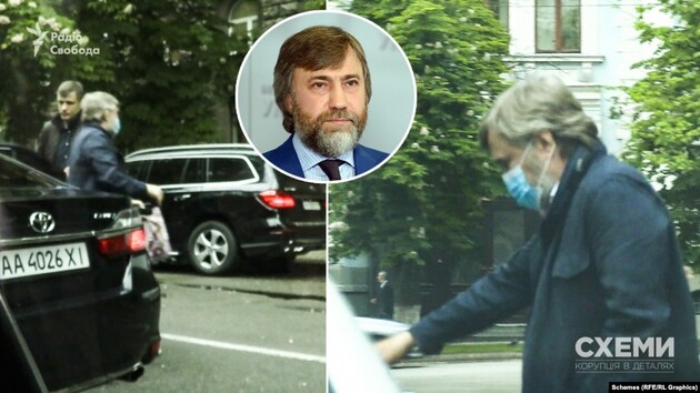 Во время визита на Банковую Новинский воспользовался автомобилем на "левых номерах"