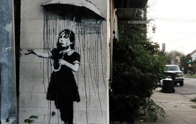 Бенксі позбувся прав власності графіті "Дівчинка з парасолькою"