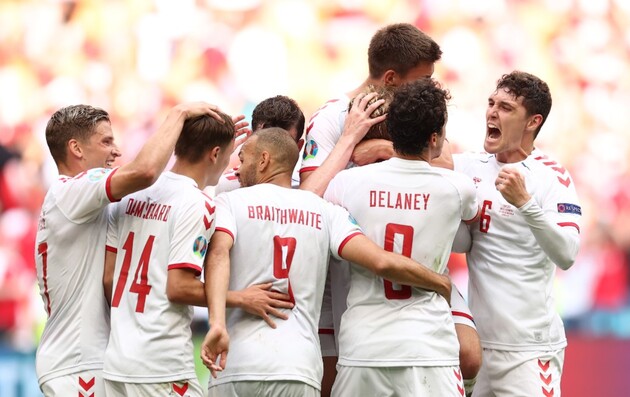 Дания разгромила Уэльс и стала первым четвертьфиналистом Евро-2020