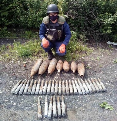 Украинские саперы обезвредили еще 120 взрывоопасных предметов в зоне ООС