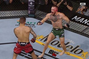 Порье победил Макгрегора после перелома ноги у Конора на UFC 264
