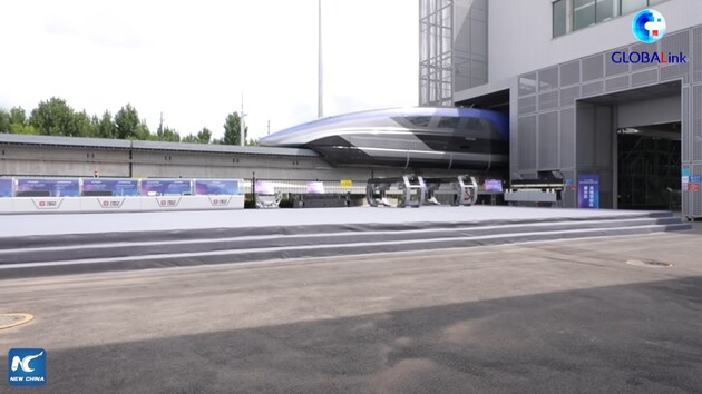 Потяг може розвивати швидкість до 600 кілометрів на годину