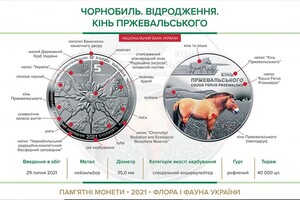Нацбанк випустив серію монет на честь Чорнобильського заповідника 