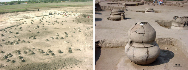 Археологи знайшли кремовані останки вагітної двійнею жінки 