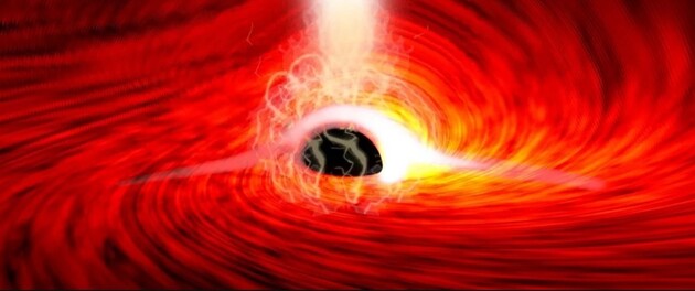 Астрономам удалось зафиксировать свет, выходящий с другой стороны черной дыры
