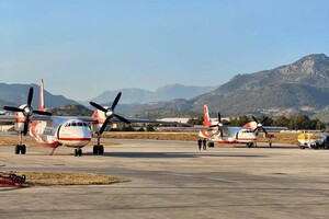 Авіація ГСЧС України здійснила перші скиди води на осередки лісових пожеж в Туреччині 