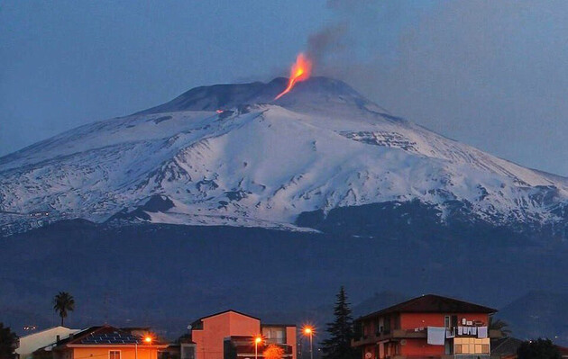 Висота вулкана Етна збільшилась після півроку активних вивержень 