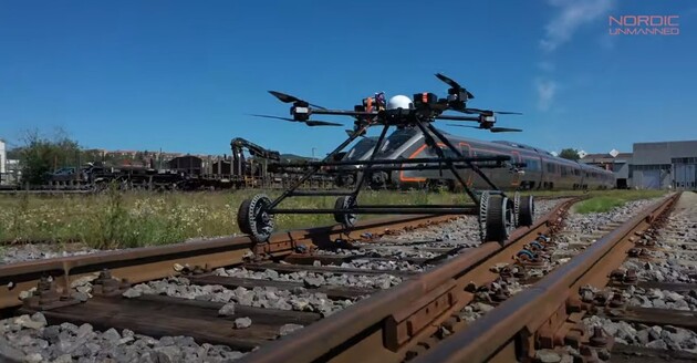 В Норвегии создали железнодорожный дрон