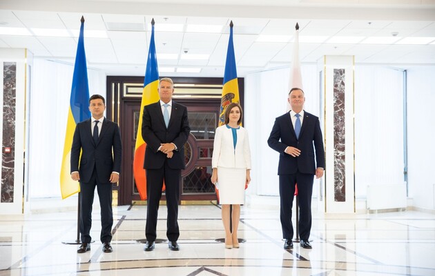 Президенты Украины, Румынии, Молдовы и Польши провели переговоры о военном сотрудничестве