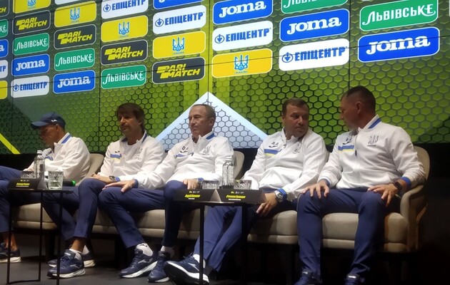 УАФ презентовала тренерский штаб сборной Украины