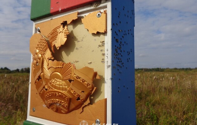 Украинские пограничники прокомментировали “обстрел” погранзнака на границе с Беларусью