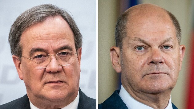 Армін Лашет і Олаф Штольц претендують на пост федерального канцлера і не готові миритися з роллю молодшого партнера в коаліції
