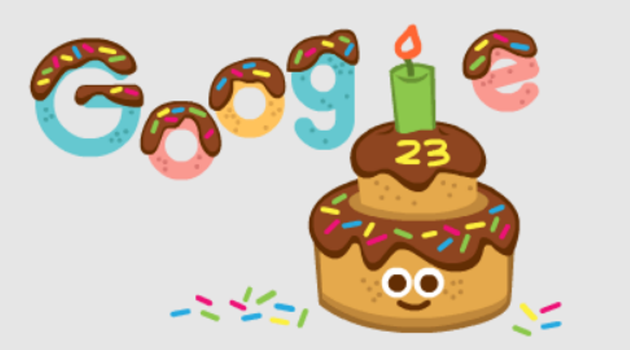 Google отметил день рождения праздничным дудлом