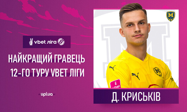 Крыськив - лучший игрок тура