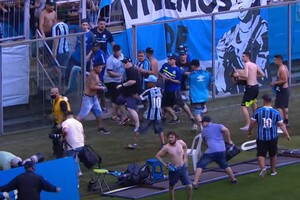 В Бразилии фанаты выбежали на поле и разнесли систему VAR