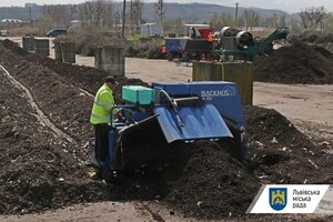 Первая в Украине муниципальная компостная станция получила рекордное количество органического мусора