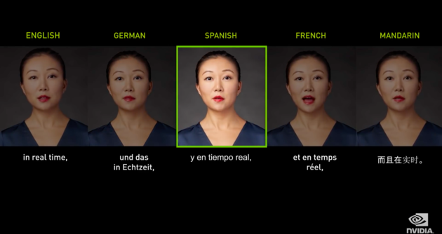 Говорити сьома мовами одразу: NVIDIA презентувала платформу для створення аватарів