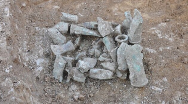 Девочка-подросток из Великобритании обнаружила древний клад с боевыми топорами