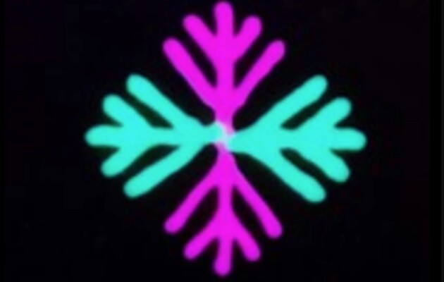 Надрукована біо-чорнилом сніжинка