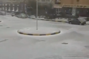 На курорте в Египте выпал снег — видео