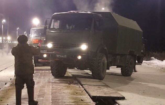 В Беларусь прибыла техника морпехов и артиллеристов РФ