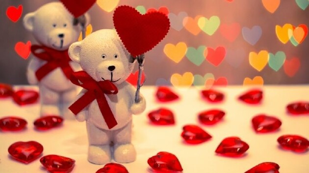 Красивые видео поздравления с Днем Святого Валентина красивая видео открытка влюбленным