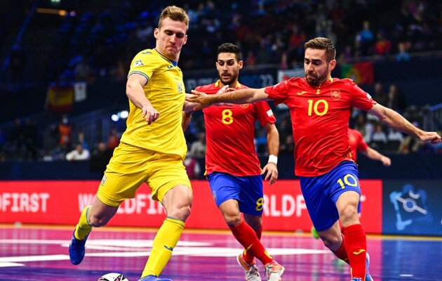 Украина крупно проиграла Испании в матче за бронзу футзального Евро-2022