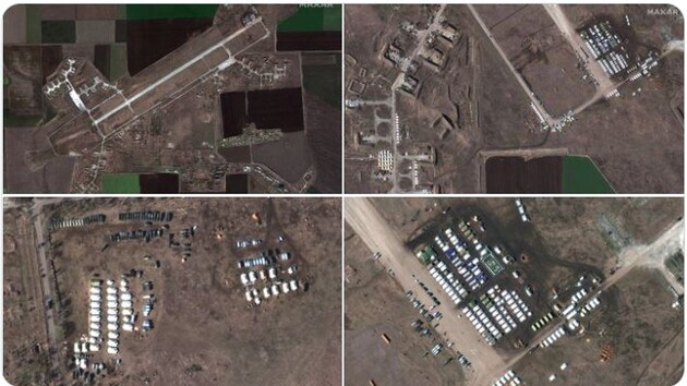 Процес триває: опубліковані супутникові знімки, як Росія збільшує чисельність військові сил в Білорусі, Криму і під Курськом