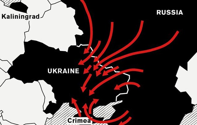Россия может начать вторжение в Украину с трех направлений — CNN