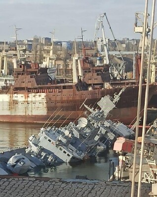 В Николаеве затопили флагман украинского флота «Гетман Сагайдачный» – волонтер