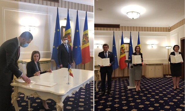 Президент Молдовы подписала заявку о вступлении в Евросоюз