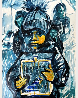 Во Львове состоялась выставка эвакуированной из Ирпеня художницы Леси Бабляк