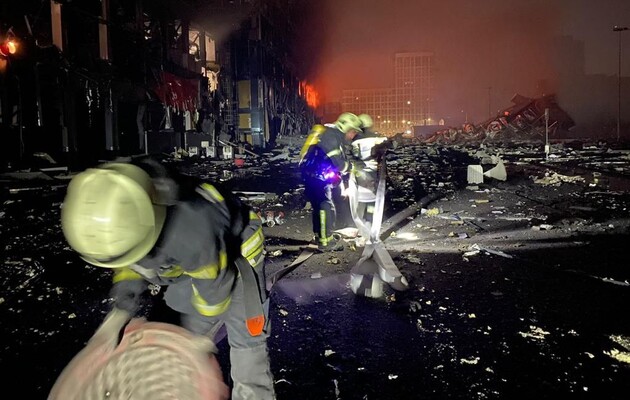 Последствия одного из обстрелов Киева/Фото иллюстративное