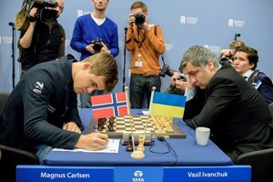 Украинские шахматисты обыграли Норвегию в благотворительном матче