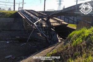 В ЗСУ розповіли деталі знищення залізничного моста між Мелітополем і Кримом